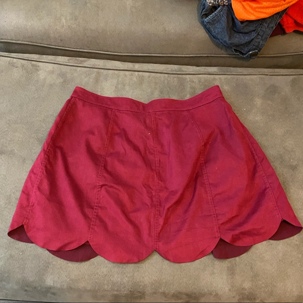 Burgundy Skirt